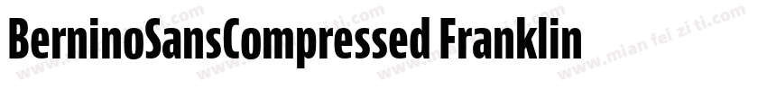 BerninoSansCompressed FranklinGoth字体转换